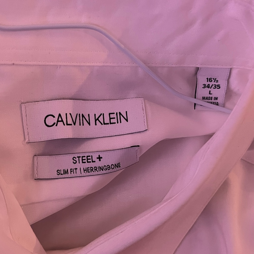 Calvin Klein Steel+ Slim Fit Shirt in White